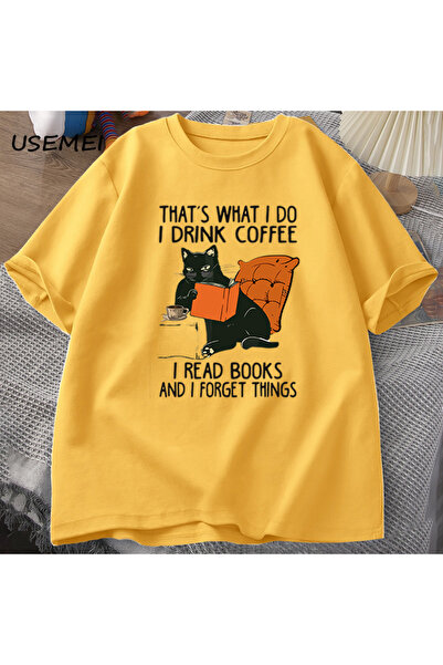 Drippy Slatka mačka Sa deznom Žene T-shirt - Muškarci, Knjige, Boja kafe, Zab...