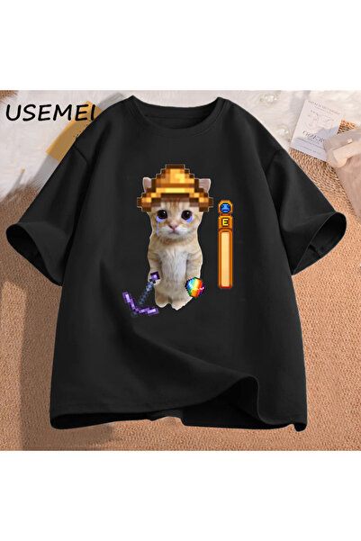Drippy Stardew Valley El Gato T-shirt - Visokokvalitetna Pamuk odjeća za igra...