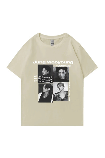 Drippy Bts Ateez Wooyoung Graphic Black Unisex T-Shirt - Ανδρικό και γυναικεί...