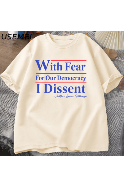 Drippy Projekat 2025 - Muška i ženska majica Dissent Democracy T-shirt, Pamuk...