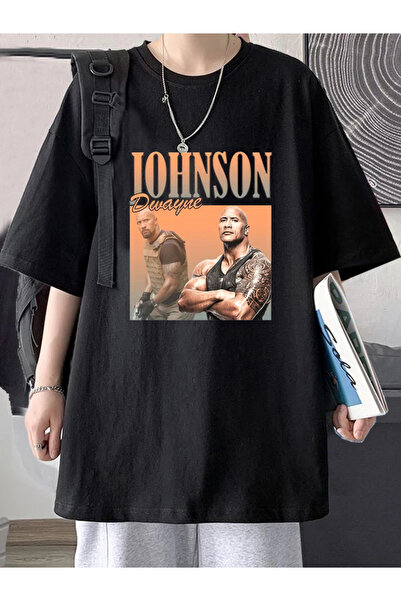 Drippy Dwayne Johnson Harajuku muška majica T-shirt - Rock Hard Sa deznom, kr...