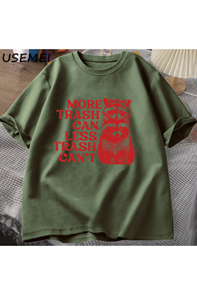 Drippy Smešni rakun panda za žene i muškarce T-shirt - Više kante za smeće, m...