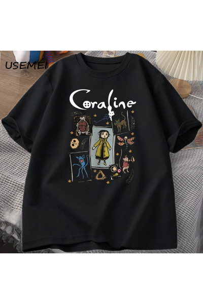Drippy Coraline Halloween - Tricou Spooky Vintage pentru femei și bărbați, tr...
