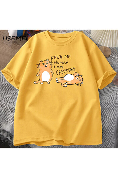 Drippy Fuuny mačka Sa deznom Ležerna Harajuku muška T-shirt