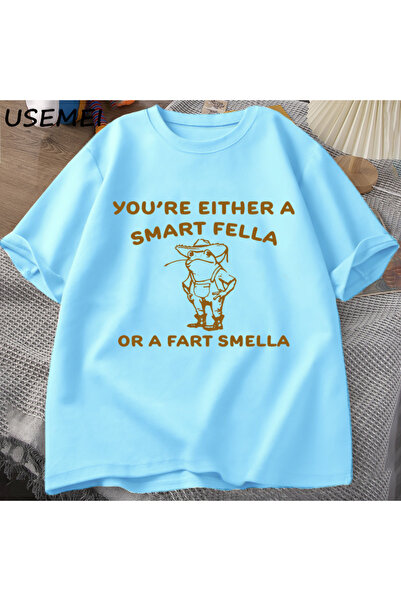 Drippy Pametna žena sa detaljima retro crtanog filma T-shirt - Čudan model ka...