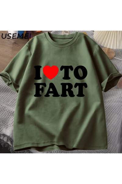 Drippy Tricou confortabil din bumbac I Love Pooping pentru bărbați - Tricou a...