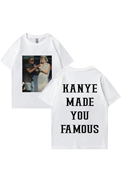 Drippy Tricou vintage Kanye West - Bărbat faimos Haine casual largi pentru fe...
