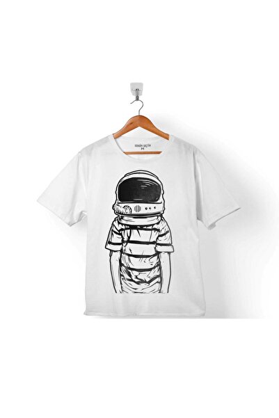 Kendim Seçtim تي شيرت رائد الفضاء الأبرياء كوزموس بلانيت جالاكسي سبيس كيد