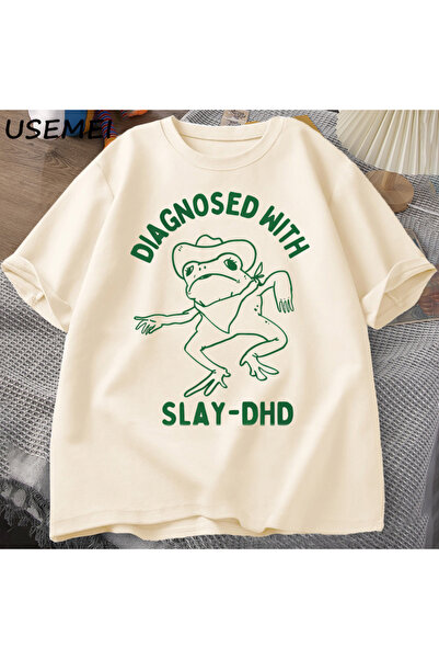 Drippy Muški i ženski set od Pamuk dela T-shirt - Dijagnoza sa Katlet-dhd, sm...