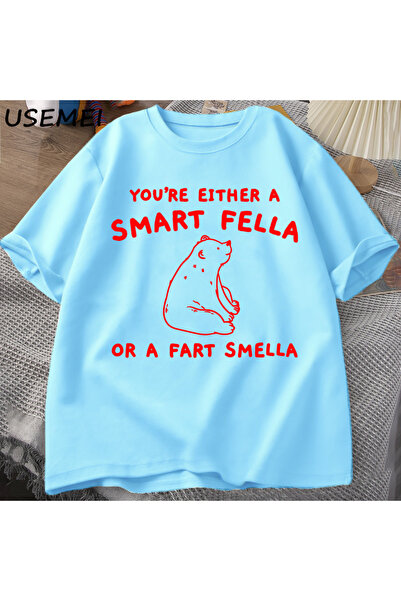 Drippy Retro crtani film T-shirt - Pametan čovek, Pamuk čudan medved, muški i...