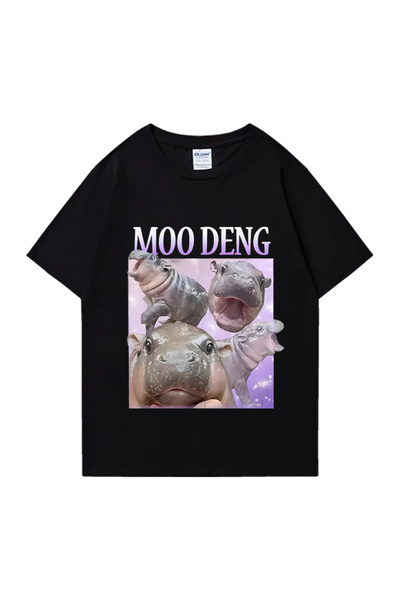 Drippy Moo Deng Pufnasta Svinja U Tajlandu Beba Smešni Meme T-shirt Muškarci ...