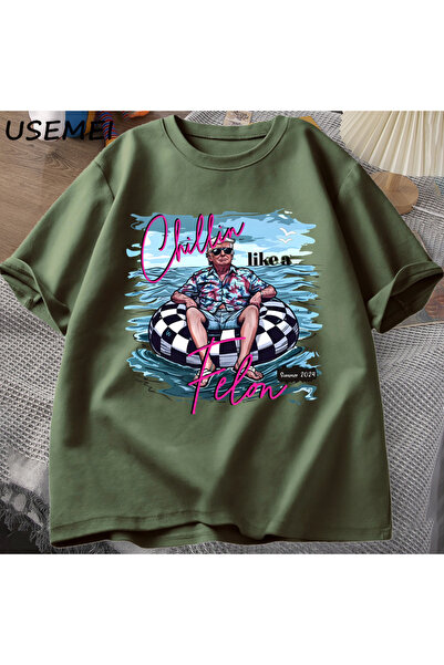 Drippy Kriminalac kao Chillin majica za muškarce i žene, smešna Trump T-shirt...