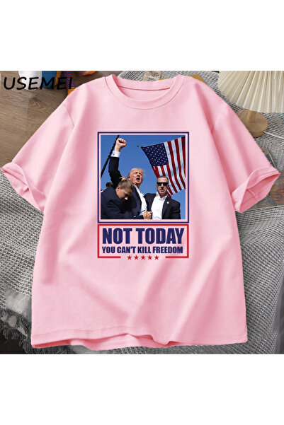 Drippy Tricou unisex Trump Fight - Bărbați vară bumbac mânecă scurtă MAGA imp...