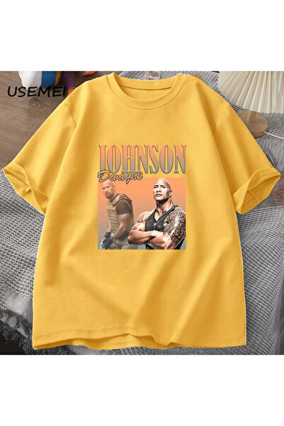 Drippy Dwayne Johnson Harajuku muška majica T-shirt - Rock Hard Sa deznom, kr...