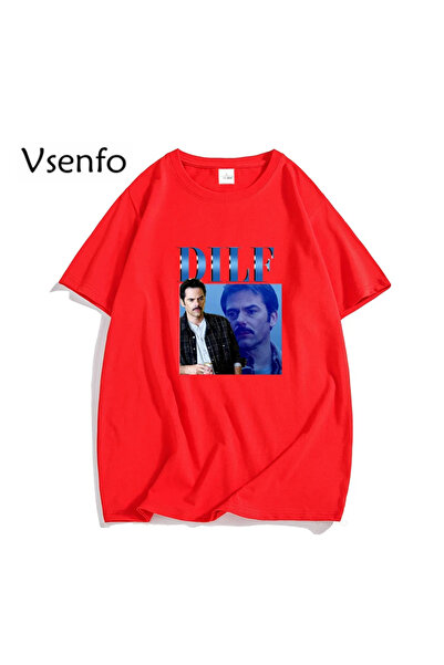 Drippy Футболка Charlie DILF з малюнком лебедя - Жіноча/Чоловіча, Сутінки, Me...