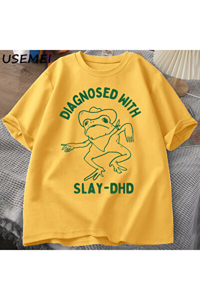 Drippy Muški i ženski set od Pamuk dela T-shirt - Dijagnoza sa Katlet-dhd, sm...