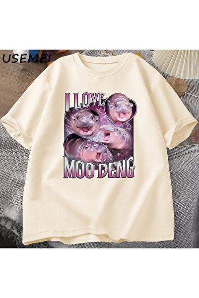 Drippy Klub obožavalaca Moo Deng - Ljubitelj nilskih konja T-shirt, muškarci ...