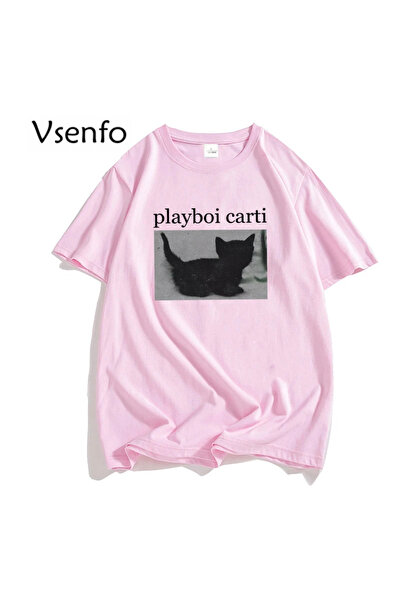 Drippy Playboi Carti Hypebeast Vintage 90-ih Rap Hip Hop T-shirt - Pamuk, Lab...