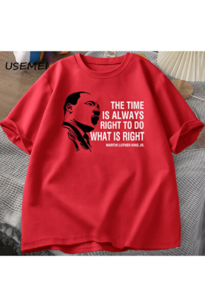Drippy Prirodno T T-shirt za Martina Lutera Kinga - Vreme je uvek prepreka za...