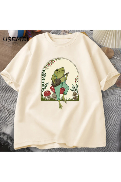 Drippy Slatka Cottagecore majica P Pamuk T T-shirt za muškarce - dizajn banjo...