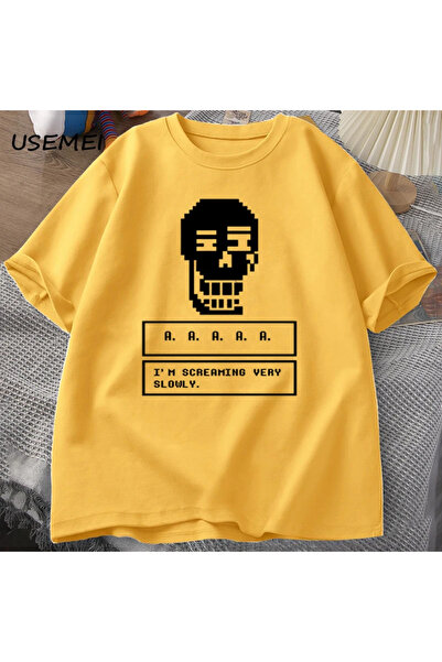 Drippy Undertale Game Skull - Ανδρικό κοντομάνικο μπλουζάκι Streetwear