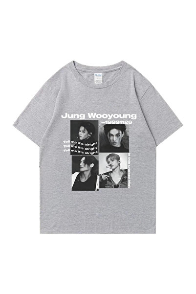 Drippy Bts Ateez Wooyoung Graphic Black Unisex T-Shirt - Ανδρικό και γυναικεί...