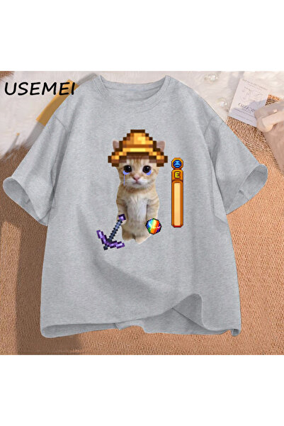 Drippy Stardew Valley El Gato T-shirt - Visokokvalitetna Pamuk odjeća za igra...