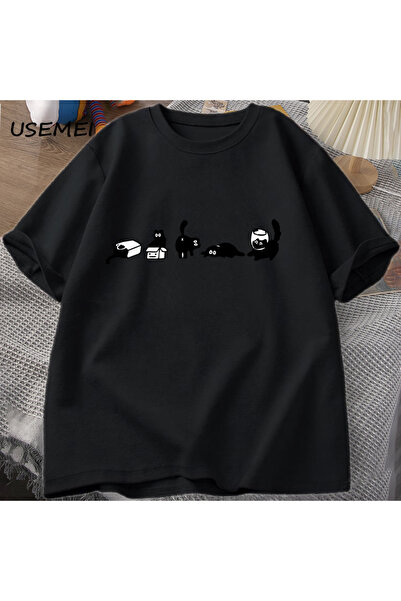 Drippy Muškarci - Five Souls mačka Majice T-shirt, kratkih rukava, smešne Pam...