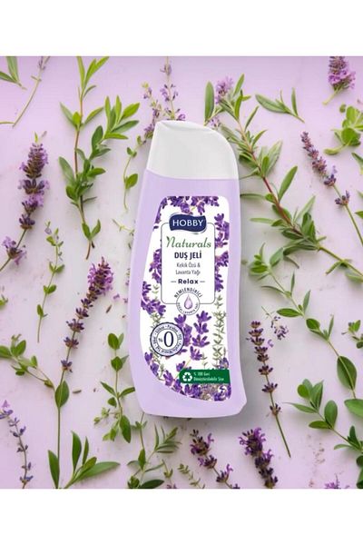 Hobby Naturals Shower Gel Family - Thyme Extract, Eucalyptus Extract and Sage Extract 500 ml X3