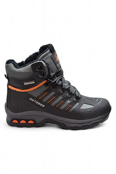 ISPARTALILAR 1823 Orthopedic Sole Trekking Outdoor Zippered Men's Boots with Fur Inside