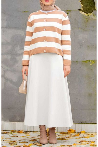 CNG MODA Puff scuba Flared skirt