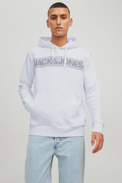 Jack & Jones Men's Sweat Hood - Jjecorp Logo, Noos 12152840   Reg/Large Print/Mountain View