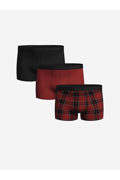 LC Waikiki Standard Fit Cotton Flexible Ανδρικό Boxer 3 τεμαχίων