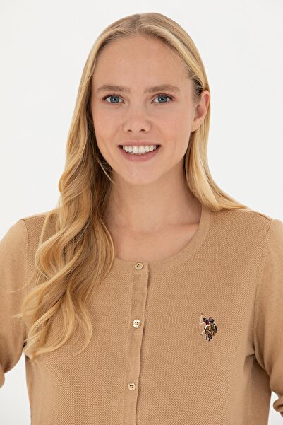 U.S. Polo Assn. U.S. Polo. Assn. Women's Knitwear Cardigan - Claret Red 50269008 -Vr014