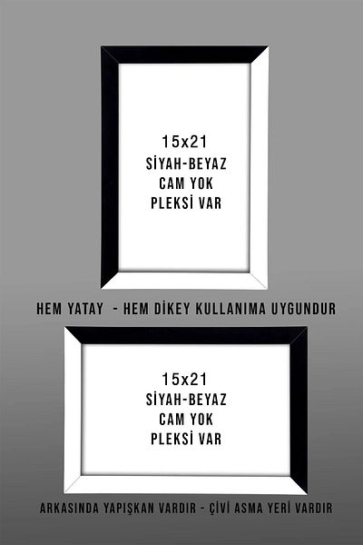 Bytwo 6 Pieces 15x21 Photo Frame - 6 Pieces A5 MDF Frame