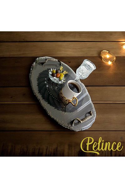 Home 23 cm Eni Lace - 33 cm Epoxy Tray