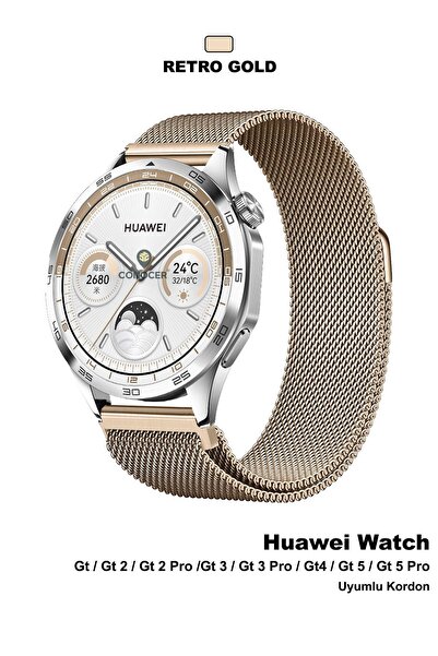 CONOCER Huawei Watch Gt4 46mm Gt3 Se Gt3 Pro Gt2 Pro Xiaomi Mi Watch S1 Uyumlu Milano Metal Hasır Kordon