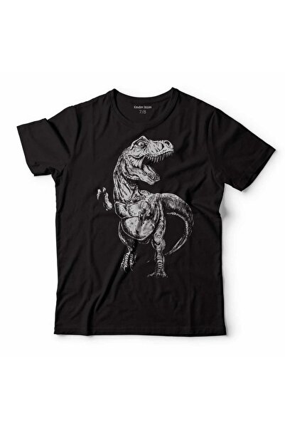 Kendim Seçtim Dinosaurus Dinosaurus Silueta Dizajn Dječja Majica