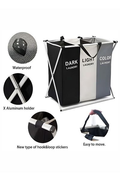 Generic Multicolour laundry storage basket