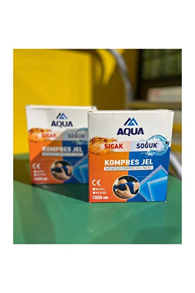Aqua عبوة من قطعتين جل مضغوط ساخن وبارد أكوا (13 × 26 سم)