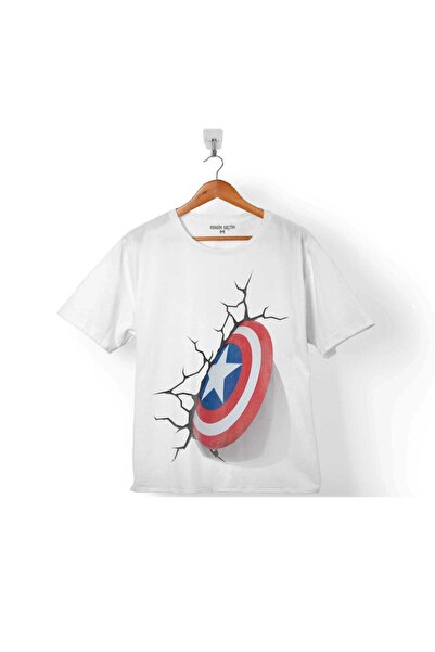 Kendim Seçtim تي شيرت كابتن أمريكا كابتن أمريكا 3D 3D 2 للأطفال