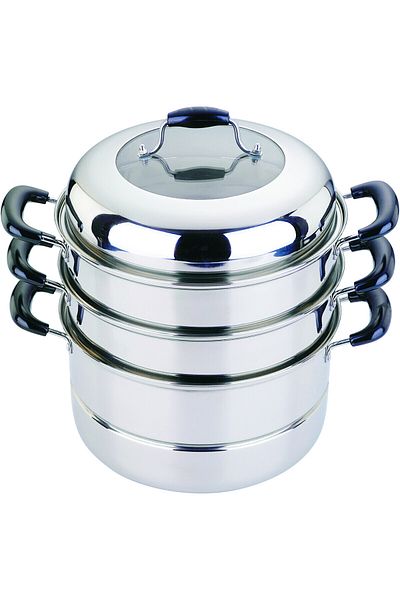 SAFA Stainless steel steam pot, capacity 26 cm, 3 layers