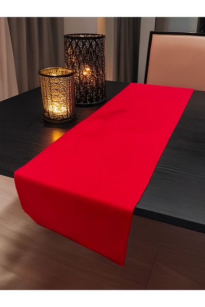 KAYALI HOME 40X140 Red Decorative Dining Table Runner