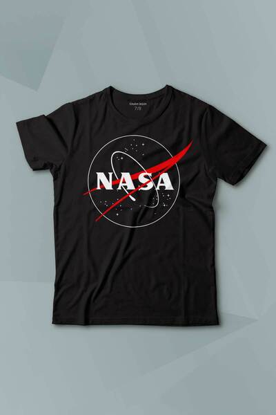 Kendim Seçtim Nasa Logosu Evrim Ağacı Uzay Cosmos Baskılı Çocuk Tişört Kısa K...