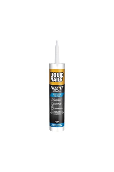 Liquid Nails لاصق بناء متعدد الاستخدامات LN-2000 Fuze*It، رمادي، بوليمر هجين،...