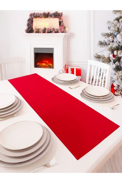 KAYALI HOME 40X140 Red Decorative Dining Table Runner
