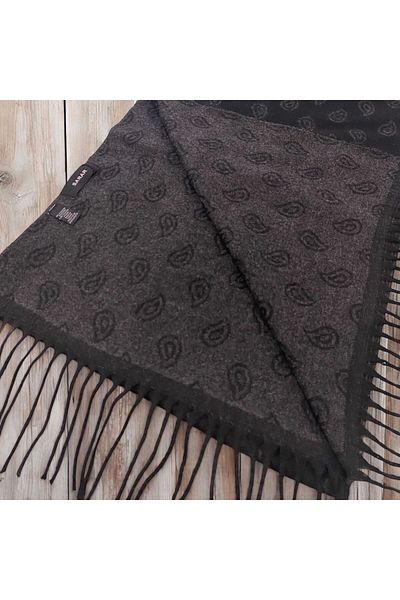 Sarar Şal negru cu două feţe Kaşkol - Antracit KL-16