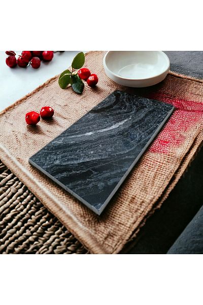 HBNC Black Marble Presentation Holder in 36x18 Sizes - Natural Stone Plate