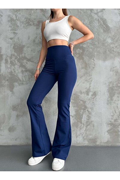 Zeliza Moda Evi طماق عالية الخصر للنساء - ساق إسبانية، لا تشير إلى الملابس ال...