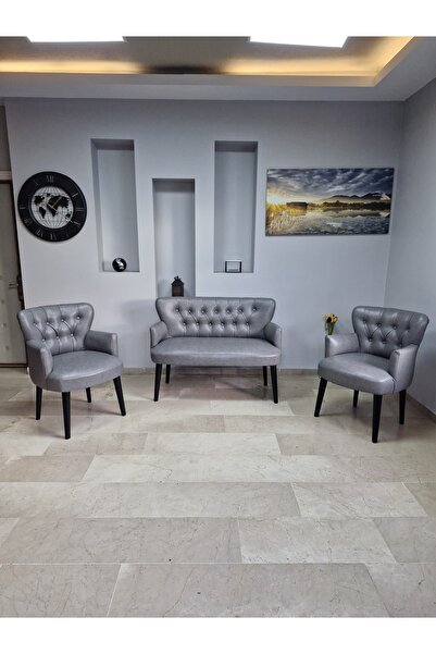 WATERYBROOK Deri Ofis Koltuk Takimi Mobilya Takımı Balkon Koltuğu Ofis Büro K...